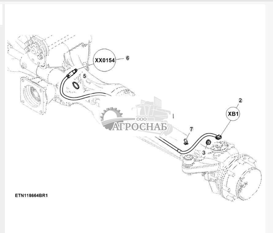 Жгут проводов, колесо AutoTrac™ 